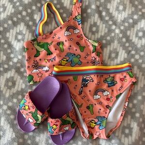 Disney Toy Story 4 Swimsuit Set Size 5/6